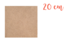 Square MDF support 20 x 20 cm (Thickness: 3 mm) - Mosaic Supports 01118 - 10doigts.fr