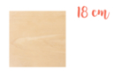 Soporte cuadrado de madera 18 x 18 cm (Grosor: 3 mm) - Siluetas de madera - 10doigts.fr