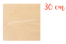Wooden support 30 x 30 cm (Thickness: 5 mm) - Wooden Shapes 18609 - 10doigts.fr