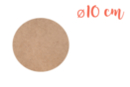 Round MDF support Ø 10 cm (Thickness: 3 mm) - Mosaic Supports 11329 - 10doigts.fr