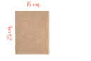 Rectangle MDF support 25 x 15 cm (Thickness: 3 mm) - Mosaic Supports - 10doigts.fr