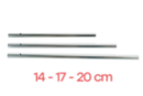 Chime Tubes, large model: 14, 17, and 20 cm - 3 pieces - Jingle Bells and Chimes 02082 - 10doigts.fr