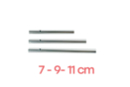 Wind chimes, medium model: 7, 9 and 11 cm - 3 pieces - Jingle Bells and Chimes 02081 - 10doigts.fr