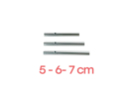 Tubes carillons, petit modèle : 5, 6 et 7 cm - 3 pièces - Jingle Bells and Chimes 02085 - 10doigts.fr