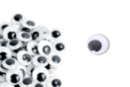 Black movable eyes Ø 18 mm - 50 eyes - Googly Eyes - 10doigts.fr