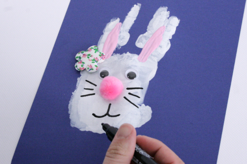 Easter Handprint Bunny