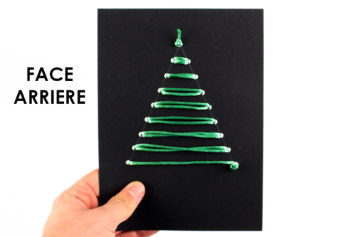 Tarjeta de bordado árbol de Navidad