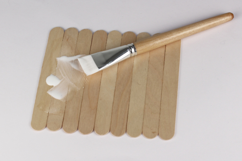 Rompecabezas de fotos con palitos de madera
