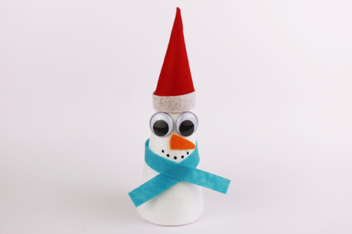 Cono de muñeco de nieve
