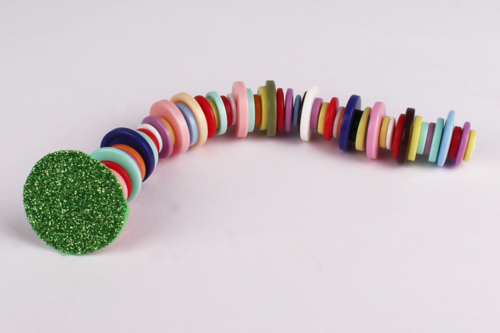 Make a Caterpillar with Buttons