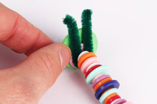 Make a Caterpillar with Buttons
