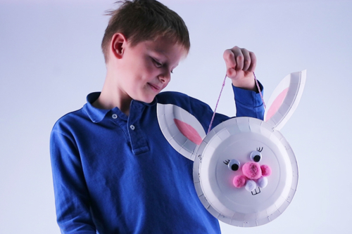 Cesta de conejo de Pascua