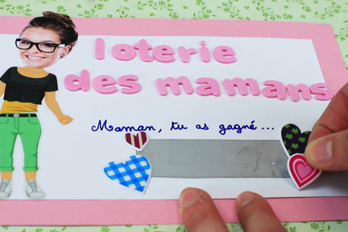 Ticket de lotería para la fiesta de las madres
