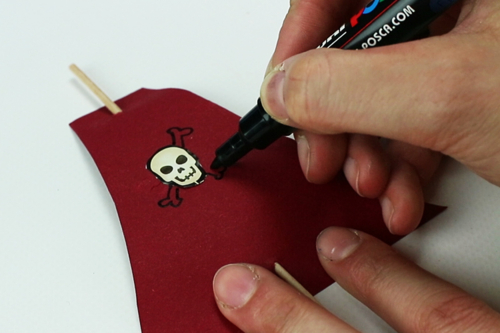 3D Picture: Whale and Pirate Ship