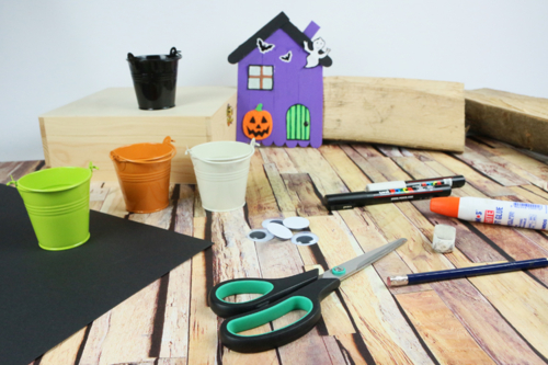 Mini cubos de caramelos para Halloween