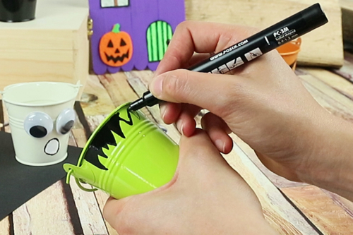 Mini cubos de caramelos para Halloween