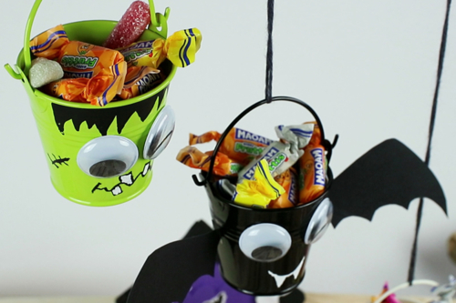 Mini cubos de caramelos para Halloween