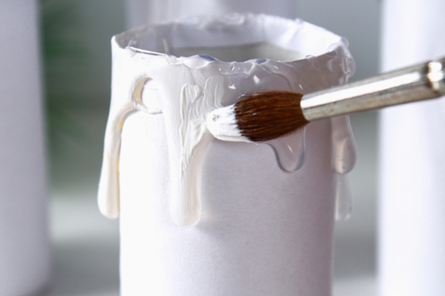 Finishing the trompe l'oeil - 