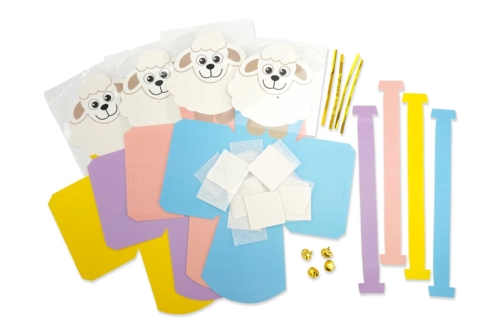 The materials to make 4 baskets: - 