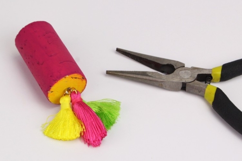 Cork Keychain