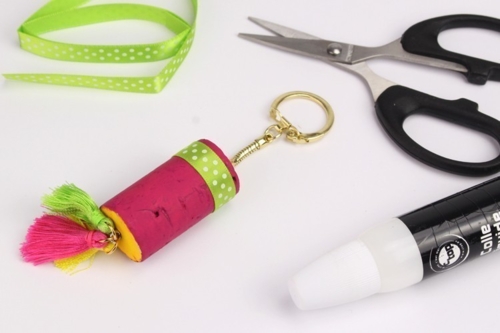 Cork Keychain