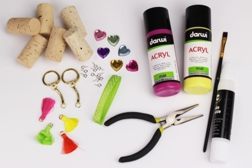 Cork Keychain