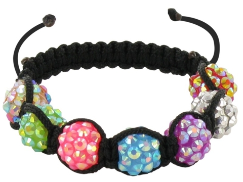 Pulsera Shamballa perlas disco