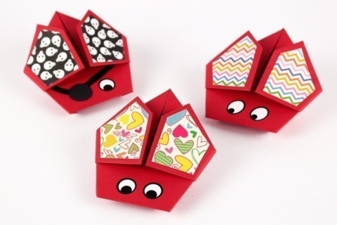Mariquitas en Origami