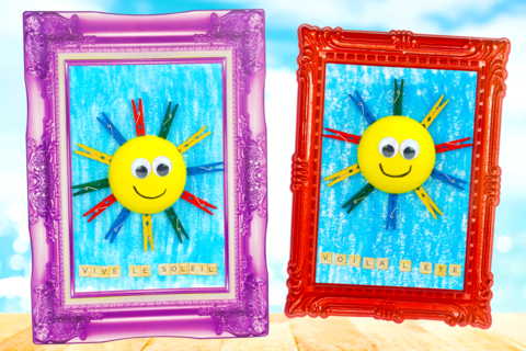 Cuadro sol para colgar
