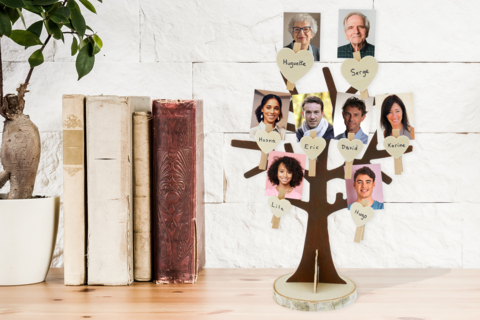 Árbol genealógico hecho a mano