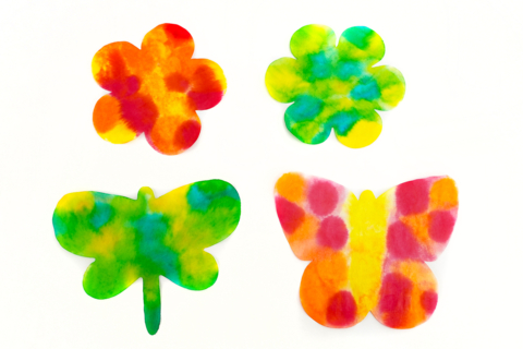 Flowers and Butterflies with Ink
