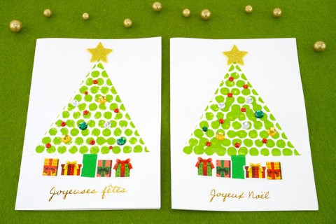 Christmas Card with Bubble Wrap