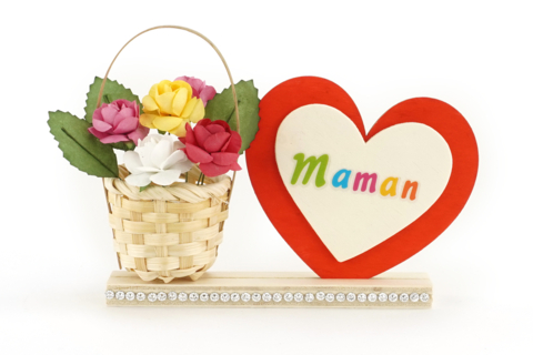 Cesta floreada