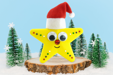 Estrella de Navidad divertida