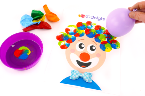 Balloon Painting: Funny Clown