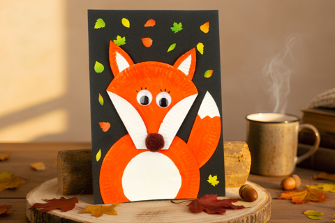 Fox with Paper Plates