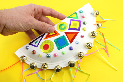 Jingle Tambourine with a Cardboard Plate