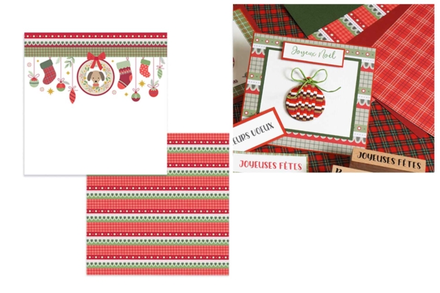 10 hojas Navidad WOOFY - Papiers saisonniers - 10doigts.fr