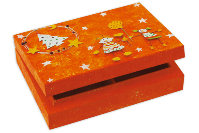 Caja de cartas de madera: idea Crêa - Boîtes en bois - 10doigts.fr