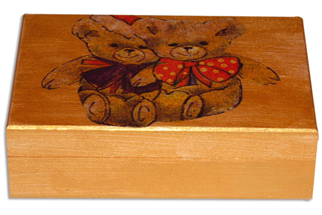 Caja de cartas de madera: idea Créa - Boîtes en bois - 10doigts.fr