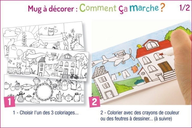 Coloring Mug - 4 - Transparent Plastic - 10doigts.com - Plastique Transparent - 10doigts.fr