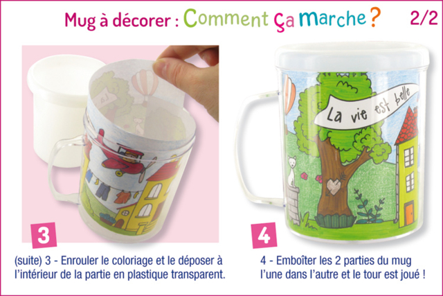Coloring Mug - 5 - Transparent Plastic - 10doigts.com - Plastique Transparent - 10doigts.fr