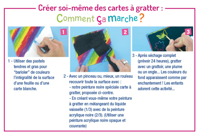 Cartas de rascar - Peinture à gratter - 10doigts.fr