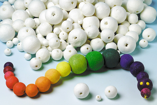 White Cellulose Balls - 200 Pieces - 4 - Cellulose Balls - Arts and Crafts Accessories - 10doigts.com - Boules cellulose - Accessoires Loisirs Créatifs - 10doigts.fr