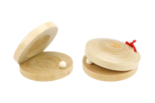 2 castañuelas e, madera - Instruments en bois - 10doigts.fr