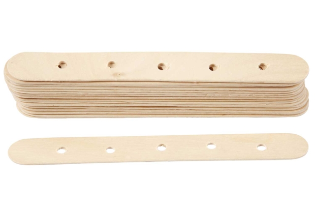 20 Palos con agujeros - Accessoires en bois - 10doigts.fr