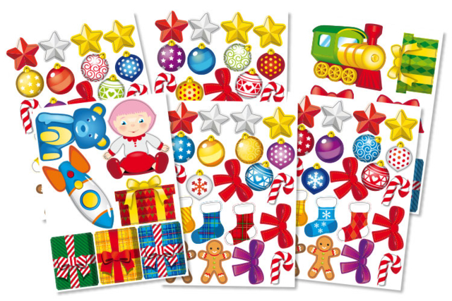 Giant 3D Christmas Tree Kit + Stickers - 6 - Christmas Creative Kits for Children - 10doigts.com - Kits créatifs de Noël pour les enfants - 10doigts.fr