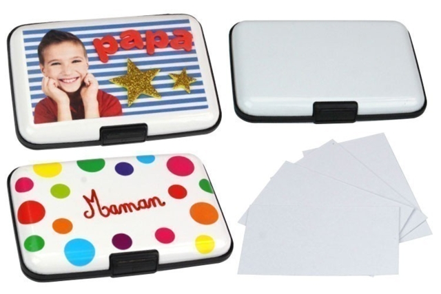 Portatarjetas a customizar - Plastique Opaque - 10doigts.fr