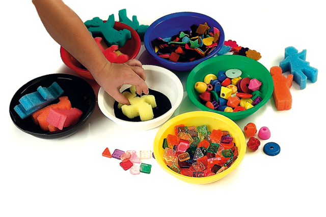 Set de 4 cuencos, colores surtidos - Palettes et rangements - 10doigts.fr