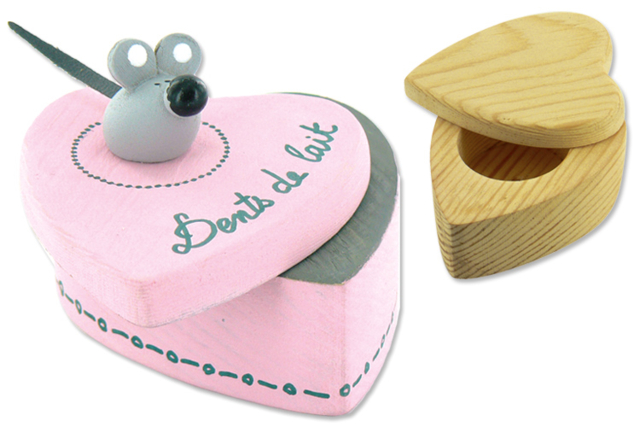 Caja de dientes, Set de 3 - Boîtes en bois - 10doigts.fr